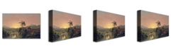 Trademark Global Frederic Church 'Sunset in Equador' Canvas Art - 32" x 22"